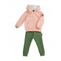 Костюм детский "Половинки" персик хаки Funky Babysuit Halves Peachy Khaki