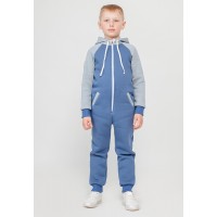 Комбинезон подростковый FunkyRide™ Sport Teen - Индиго & Светло-серый