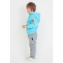 Костюм детский "Половинки" голубой серый Funky Babysuit Halves Blue Gray