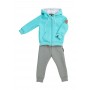 Костюм детский "Половинки" голубой серый Funky Babysuit Halves Blue Gray