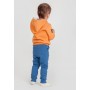 Костюм детский "Половинки" горчица индиго Funky Babysuit Halves Mustard Indigo